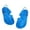 C228 Blue, variant on Yuncity Toddler Girl Sandals Solid Color Jelly Close Toe Soft Sole Buckle Lightweight Summer Breathable Relax Outdoor Daily Wear Girl's Sandal Size 2.5-3 Years Black