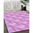 thumbnail image 3 of Ahgly Company Machine Washable Indoor Rectangle Transitional Blossom Pink Area Rugs, 7' x 10', 3 of 7