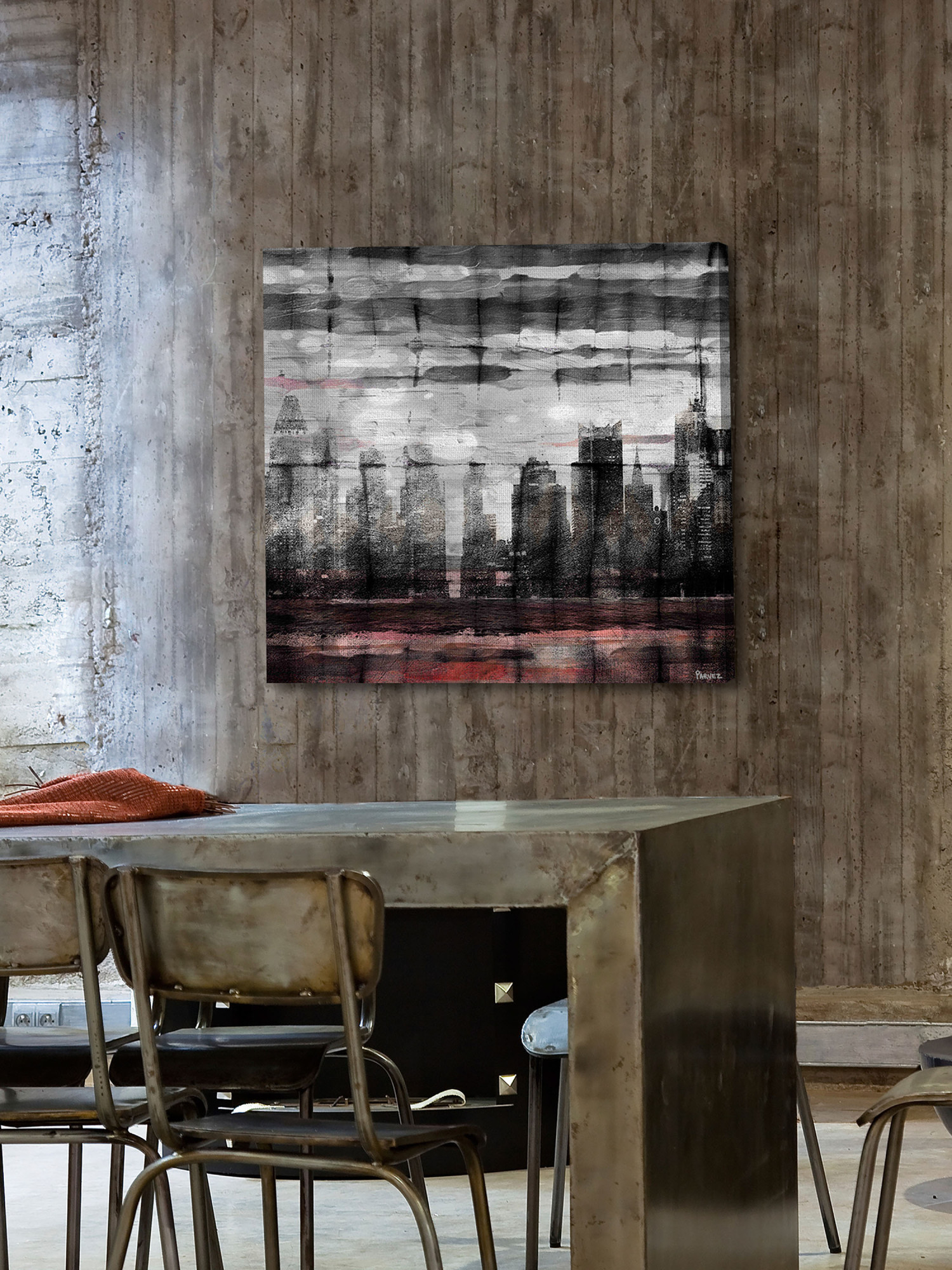 Parvez Taj "Bold City" Print on Canvas