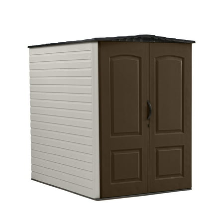 Rubbermaid Large Outdoor Backyard Gardening Tools Vertical Storage Rubbermaid Large Outdoor Backyard Gardening Tools Vertical Storage Shed Brown Com