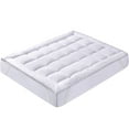 thumbnail image 4 of Peace Nest 2" Grid Quilted Down Alternative Mattress Topper, 100% Ultra Soft Microfiber, White, Twin, 4 of 5