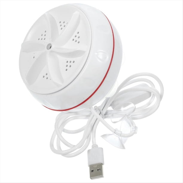 Mini lavadora portátil ultrasónica turbo con USB para el hogar, negocios, viajes, universidad, casa rodante.