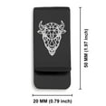 thumbnail image 2 of Stainless Steel Geometric Polygon Bison Animal Classic Slim Money Clip Credit Card Holder, 2 of 2