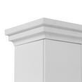 thumbnail image 2 of e-Flame USA Abbotsford Fireplace Mantel 45" x 41" - Elegant White Gloss Finish, 2 of 10