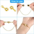 thumbnail image 4 of 6Pack Jewelry Clasps, Oblate Clasps Locking Closures with Lobster Clasps for Bracelet Necklace DIY(Silver), 4 of 7