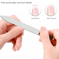 thumbnail image 5 of Lima de uñas de vidrio 3D, superficie de grano grabado de doble cara, limas de uñas para pedicura de dedos, lima de uñas para gatos, 5 of 5
