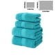 thumbnail image 3 of Juego de toallas de baño. Toallas suaves y absorbentes. Juego de toallas de poliéster para el hogar, ideales para un lujo tipo spa, piscina y playa (Azul cielo)., 3 of 8