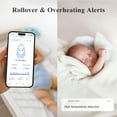 thumbnail image 6 of Sense-U Smart Baby Monitor Pro(Long Range) with Arousal Vibration, Audible & App Alerts Anywhere: Tracks Abdominal Movement, Rollover, Sleeping Position, Feeling Temperature, Wearable Sleep Monitor, 6 of 9