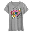 thumbnail image 3 of Coca-Cola - Coke Adds Life Heart Flower - Ladies Short Sleeve Graphic T-Shirt, 3 of 5