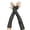 Black without diamon, variant on Vintage 1920s Styles Sheer Gloves Arm Covers for Wedding Bride Cosplay Event