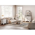 thumbnail image 2 of WAMPAT Farmhouse 3-Piece Bedroom Set,Wood 3 Drawer Dresser and Nightstand Set of 2 with Charging Station,Rustic Retro Bedroom Furniture Set for Bedroom,Living Room,White, 2 of 10