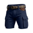 thumbnail image 5 of Men's Summer Multi-Pocket Textured Cargo Shorts Men's Casual Fashion Cargo Shorts, 5 of 5