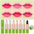thumbnail image 2 of Spring Aloe Vera Moisturizing Lipstick Long Lasting Nouritious Lip Balm Temperature Changing Color lipgloss Lip Makeup Comestics, 2 of 5