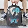 thumbnail image 6 of Disketp Artistic Moon Valley Wolf School Backpack, Lightweight Basic Middle School Bookbags 17 Inch Casual Daypack for Student College, Travel or Outdoor, 6 of 6
