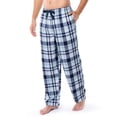 thumbnail image 5 of Pantalón de Pijama IZOD para Hombre, Cuadros Azul Marino y Celeste, Talle Grande, 5 of 5