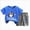 A098-Blue, variant on NIEWTR Toddler Baby Boy Girls Summer Short Sleeve Truck Print T-Shirt Tops Elastic Shorts Set 2PcsCasual Outfit Set T-Shirt For 1t 2t 3t 4t 5t 6t Pajamas & Dailywear (Green,18-24 Months)