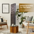 thumbnail image 6 of 4 Panel Room Dividers, 6FT Tall Folding Privacy Screens Room Dividers, Carved Wood Room Divider Wall Freestanding Room Partitions, Foldable Room Dividers Screen for Home Office Restaurant Bedroom, 6 of 8
