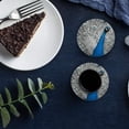 thumbnail image 6 of FMSHPON Peacock Set of 4 Round Coaster for Drinks, Absorbent Ceramic Stone Coasters Cup Mat with Cork Base for Home Kitchen Room Coffee Table Bar Decor, 6 of 6