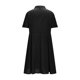 thumbnail image 5 of mfyjkho Vestidos para mujer, Vestido informal de verano y lino para mujer, color liso, con cuello vuelto, manga corta y botones Vestidos de playa para mujer xxl, 5 of 6