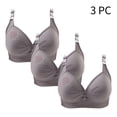 thumbnail image 2 of Timegard Bras for Women 3pc Wireless Full Support Adjustable Strap Print Breathable Comfy Daily Bras, 2 of 5