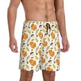 thumbnail image 2 of Wukai Squirrel Eating Nuts Men’s Short Pajama Pants With Pockets Soft Sleep Pj Shorts for Men-4X-Large, 2 of 6