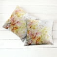 thumbnail image 6 of Ambesonne Shabby Flora Throw Pillow Cover 2 Pack, Lilies Flowers Buds, 20", Pale Pink Peach, 6 of 7
