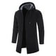 thumbnail image 1 of Chaqueta cortavientos con capucha de color liso para hombre Chaqueta con capucha de longitud media Casual Pompotops  oipoqjl11319, 1 of 9