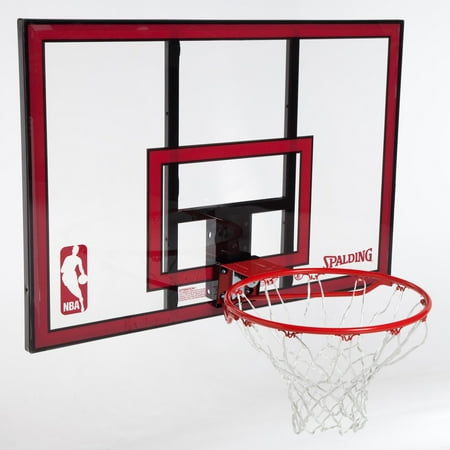 Spalding 79351 NBA Polycarbonate 44 Inch Basketball Backboard & Rim Combo