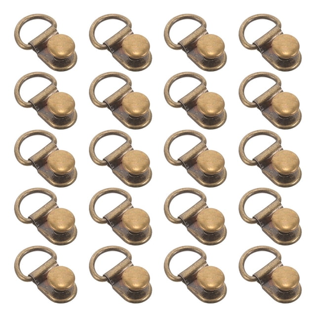 FOMIYES 40Ud Hebillas Decorativas Y Resistentes Para Botas Color Marrón Oscuro Con De Acero Inoxidable