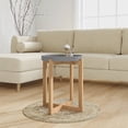 thumbnail image 1 of vidaXL Coffee Table Grey 41x41x48.5cm Engineered Wood&Solid Wood Pine, 1 of 4