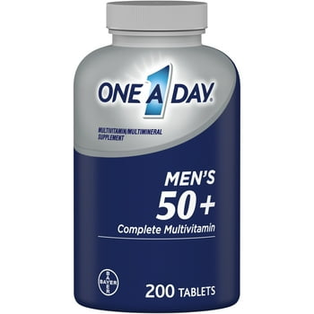 One A Day Men's 50+ Multi s, Multis for Men, 200 Ct