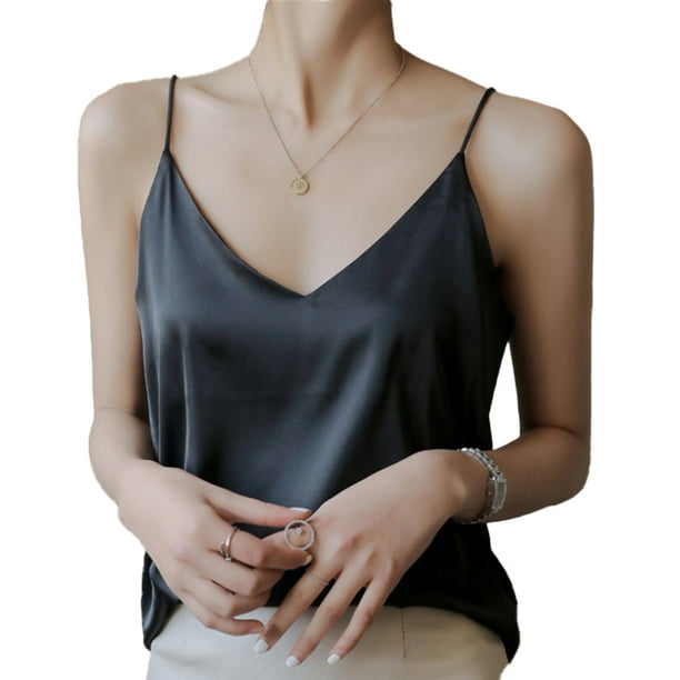 Blusa satén tirantes new arrivals