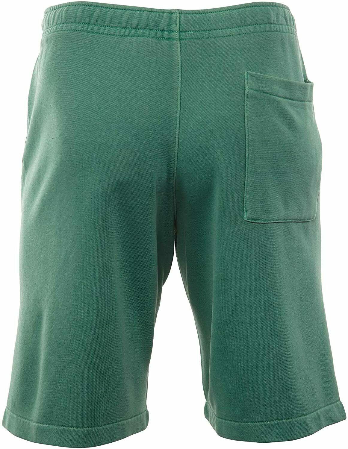 green nike sweat shorts