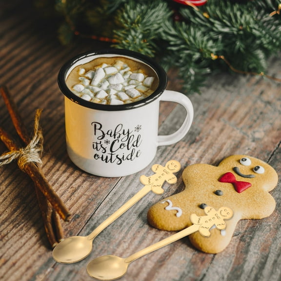 ELAYARD 12Pcs Stainless Steel Coffee Spoons Assorted Colors for Home Use and Parties