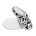 thumbnail image 3 of Lsque Cow Pattern Womens Comfort Cotton on Scuff With Memory Foam and Anti-skid Sole Slipper-46/47, 3 of 7