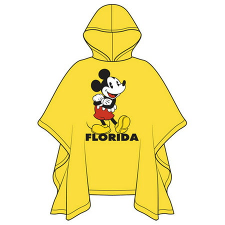 Disney Youth Hello Mickey Rain Poncho (Florida (Best Clothes For Florida)