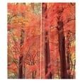 thumbnail image 1 of Cortinas para sala de estar, cortinas sombreadas con estampado de hojas rojas, cortinas para dormitorio (150*166cm), 1 of 8