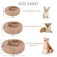 thumbnail image 4 of Sanmadrola Dog Bed for Small Dogs, 23in Calming Dogs Bed & Cat Dog, Washable-Round Cozy Soft Pet Bed, Donut Cuddler Round Anti-Anxiety Dog Beds, Fits up to 25 lbs Pets Beds, Light Coffee, 4 of 11