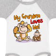 thumbnail image 4 of Inktastic My Grandma Loves Me Monkey Boys or Girls Baby Bodysuit, 4 of 5