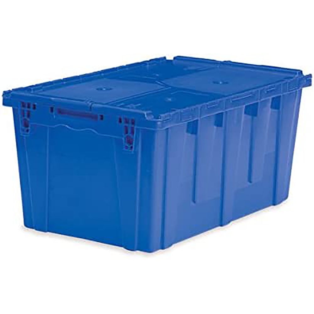 Extra Large Storage Tote with Lid 26.9"L x 17"W x 12.6"H Blue