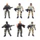 thumbnail image 2 of 6 movable military and police soldier models with joints and weapons for parent-child interaction, 2 of 4