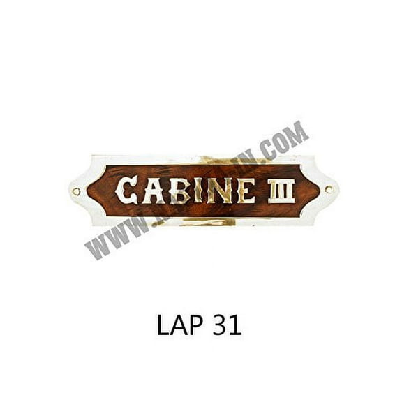 Nagina International Captain's Quarters Hand Crafted Premium Wooden Nautical Wall Decor Plaque | Captain's Maritime Nursery Home Wall Decor