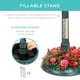 thumbnail image 5 of Fuente solar con pedestal de resina vintage para baño de pájaros al aire libre, 5 of 7