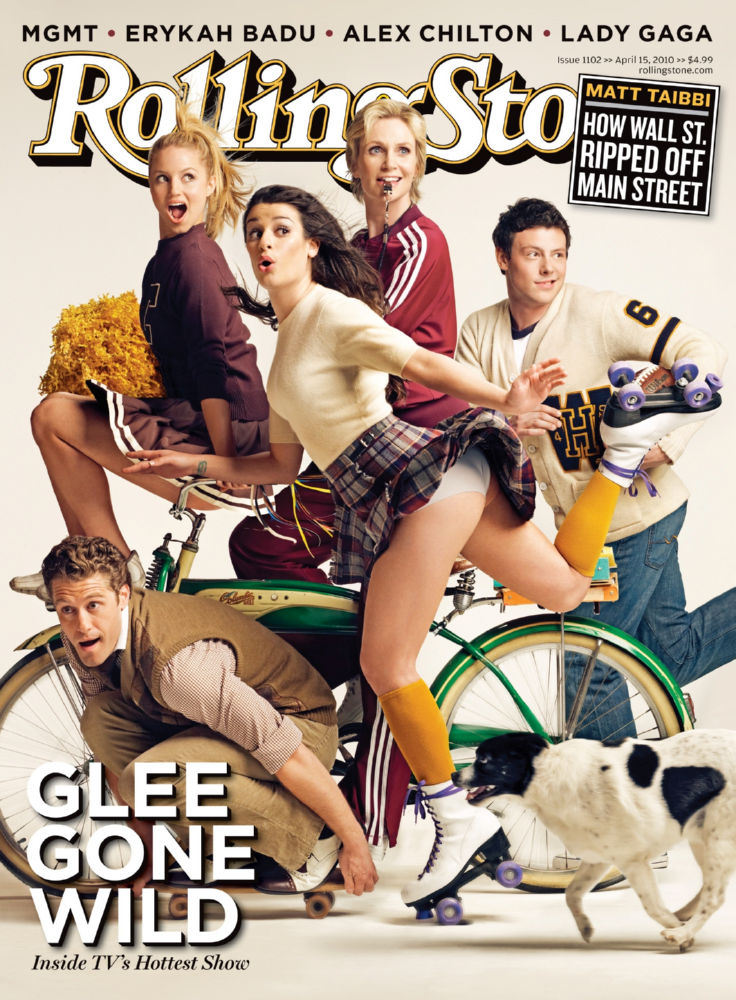 Glee Rolling Stone Cover Poster 24x36 Art Poster 24x36 Multi-Color Square Adults Best Posters - image 1 of 3