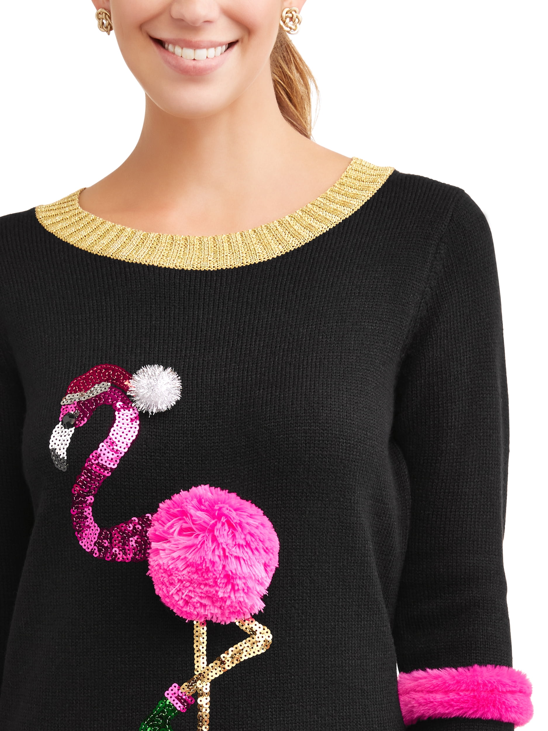 Walmart flamingo christmas clearance sweater