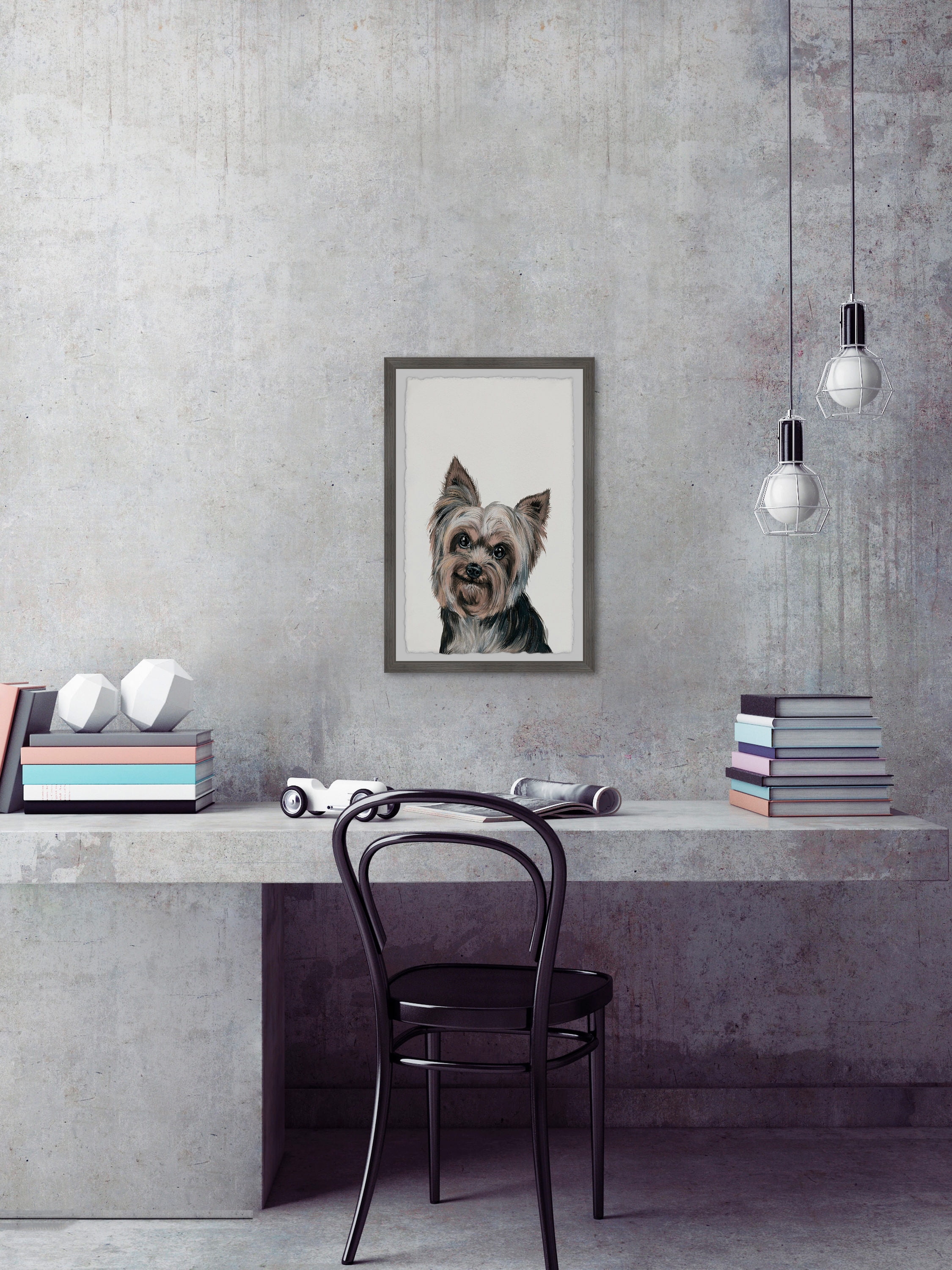 Marmont Hill "Astonishing Look" Framed Painting Art Print, 16.00" x 1.50"