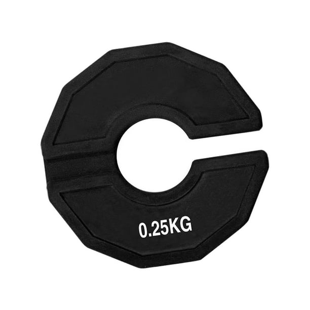 Placa de peso fraccionaria con mancuernas de calibre 35 mm/1,38 pulgadas, uso práctico y portátil. 0.25 kg