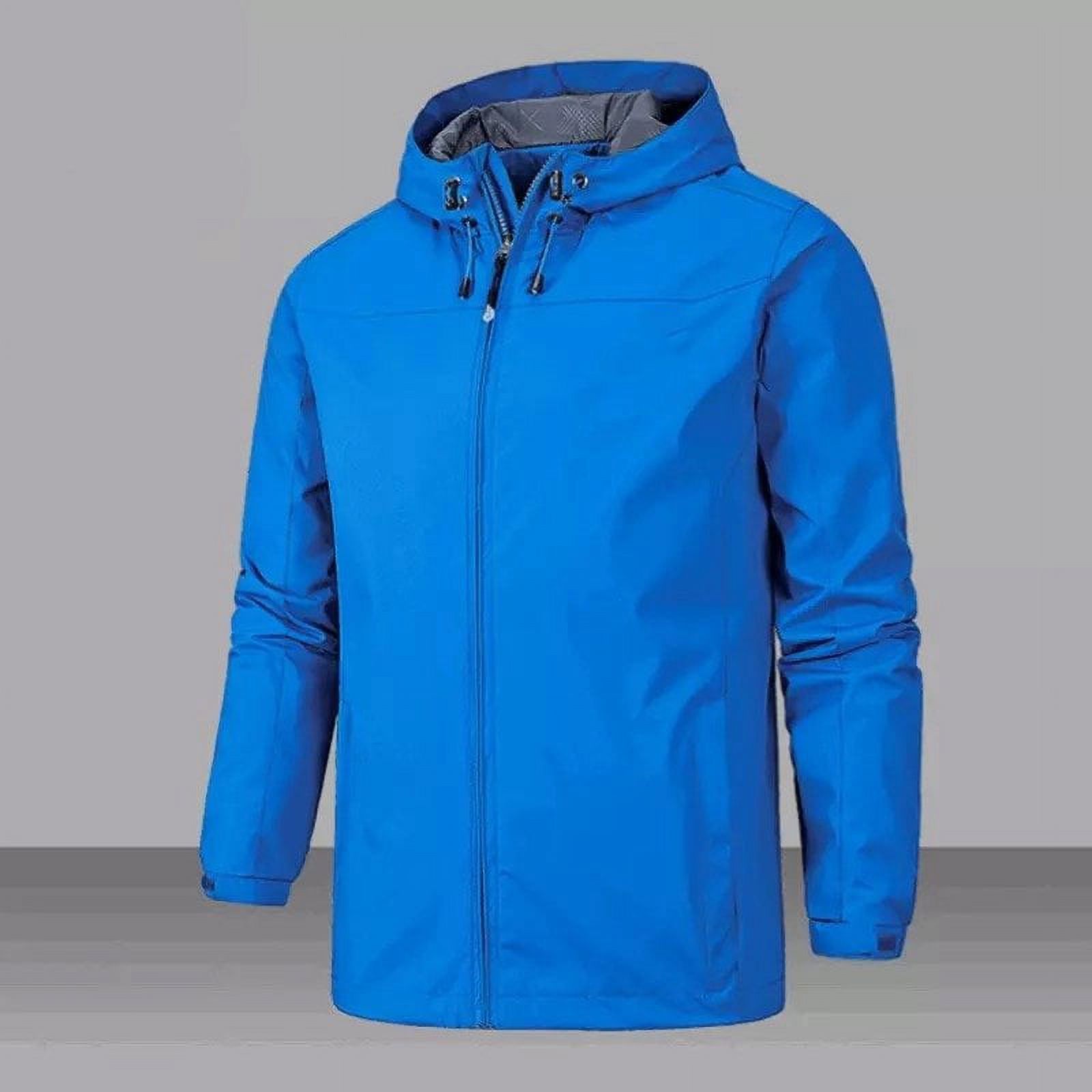 Zoomarlous Unisex Windproof Waterproof Jacket 2021 Outdoor Mountaineering Autumn Winter Jacket Zipper Design - image 3 of 10