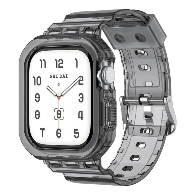 Correa de Silicona Transparente para Apple Watch Serie 10, 42/46mm