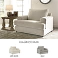 thumbnail image 3 of Ashley Furniture Soletren Oversized Accent Chair with Platform Foundation, Stone, 3 of 14